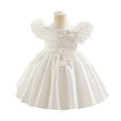 Rochita eleganta fetite alba Ingrid 1-7 ani