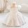 Rochita eleganta fetite Livet 0-3 ani alba satin cu manecute