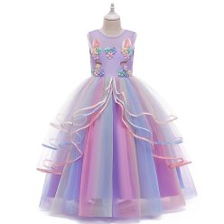 Rochita  Unicorn multicolor mov 3-12 ani 