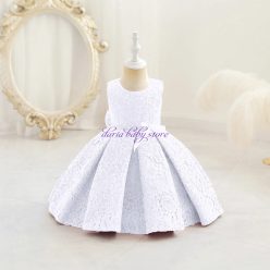 Rochita  Alberta alb 0-2 ani dantela 