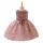 Rochie roz pudra eleganta fetita 4-8 ani cu paiete si trandafiri Mara