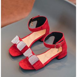 Sandale fetite Octavia cu toc 27-36 rosu