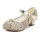 Pantofi cu toc fetite auriu eleganti glitter Ema 26-38