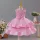 Rochie fetite simpla eleganta Alexandra 3-10 ani roz lungime medie