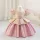 Rochita eleganta fetita roz Lotus 1-5 ani lungime medie tafta si peplum