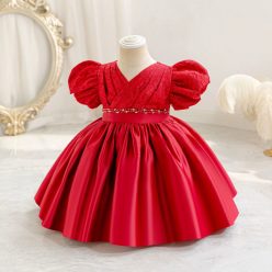 Rochita eleganta fetite rosie Eleonora 1-7 ani