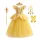 Rochita printesa Belle galbena 3-10 ani lunga cu accesorii