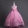 Rochita elegante fete Ester 5-12 ani roz lunga