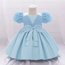 Rochita botez Ananda 0-4 ani albastru deschis