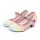 Pantofi cu toc fetite curcubeu eleganti glitter Ema 26-38
