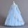 Rochie de ocazie fete Evelina albastru deschis 3-12 ani broderie paiete dantela si maneca lunga