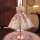 Rochita botez Elia Deluxe Volume 0-12 ani alb cu flori inchidere tip corset IN STOC