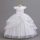 Rochie lunga de ocazie fete alba Sonia 3-12 ani cu broderie