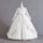 Rochie de ocazie fete Evelina alba 3-12 ani broderie paiete dantela si maneca lunga