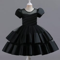 Rochita simpla eleganta Melinda 2-8 ani neagra lungime medie