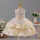 Rochie fetite simpla eleganta Alexandra 3-10 ani crem lungime medie