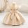 Rochita eleganta fetite Livet 0-3 ani crem satin cu manecute