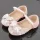 Pantofi roz fara toc cu fluture fundita si perlute fetite Estefana 25-35