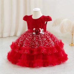 Rochita fetite eleganta rosie Caliope 0-4 ani