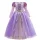 Rochita printesa Rapunzel mov 3-10 ani lunga cu maneca lunga