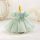 Rochite elegante fete Mika 0-4 ani verde olive cu maneca scurta