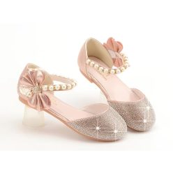 Sandale fetite fara toc Amalia roz 25-36