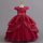 Rochie lunga de ocazie fete bordo Sonia 3-12 ani cu broderie
