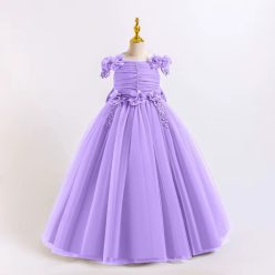 Rochita eleganta fete mov 7-12 ani lunga Asteria