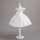 Rochita eleganta fetita banchet Elvira 3-10 ani alba model simplu cu fundita 