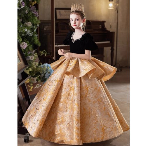 Rochita eleganta fetite 3-12 ani Ariana DELUXE lunga peplum