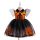 Rochita Haloween fetite portocaliu cu negru  3-12 ani model 5