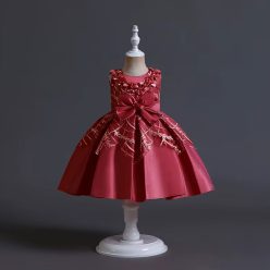 Rochita eleganta fetite Magnolia 2-5 ani bordo lungime medie