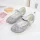 Pantofi cu toc fetite argintiu eleganti glitter Ema 26-38 