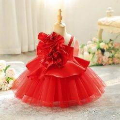 Rochita fetite eleganta rosie Celine 0-4 ani