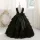Rochita eleganta copii Madeira 7-12 ani neagra lunga cu volane
