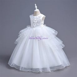 Rochita  Nadia 3-12 ani lunga alb