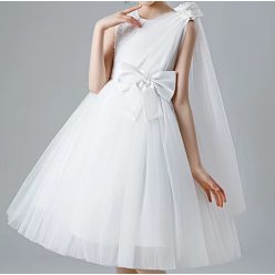 Rochita  Marta 3-12 ani lungime medie alb 