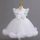 Rochii elegante fete domnisoara de onoare Carla alba 3-12 ani lungime medie cu tulle