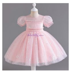 Rochita  Camelia 3-12 ani lungime medie roz